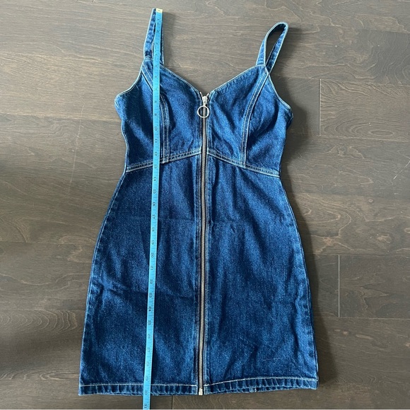 NWOT Topshop Bodycon Denim Dress - Picture 9 of 9